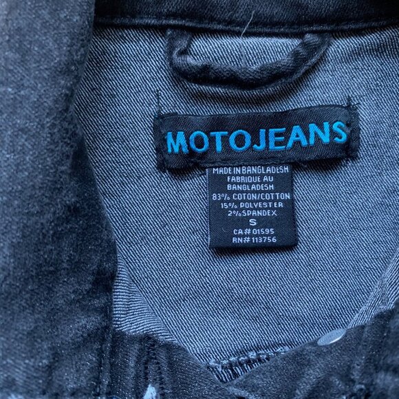 MOTO Jeans Black Denim Jacket | Women’s Size Small | Classic Trucker Style - Picture 4 of 8